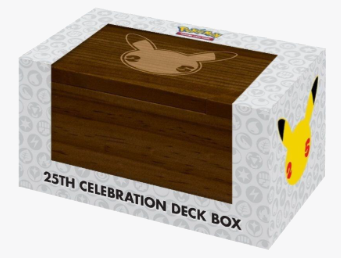 Pokemon 25th Celebration Wooden Deck Box - Ultra Pro Deck Box image 0