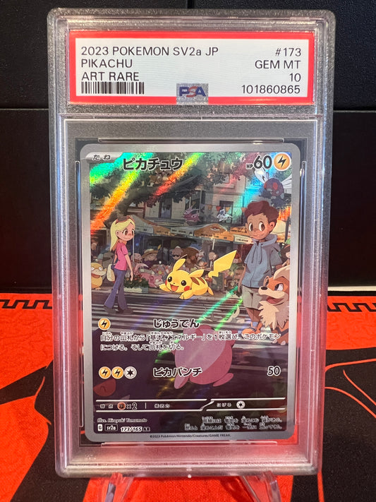 PSA 10 JPN Pikachu sv2a 173/163